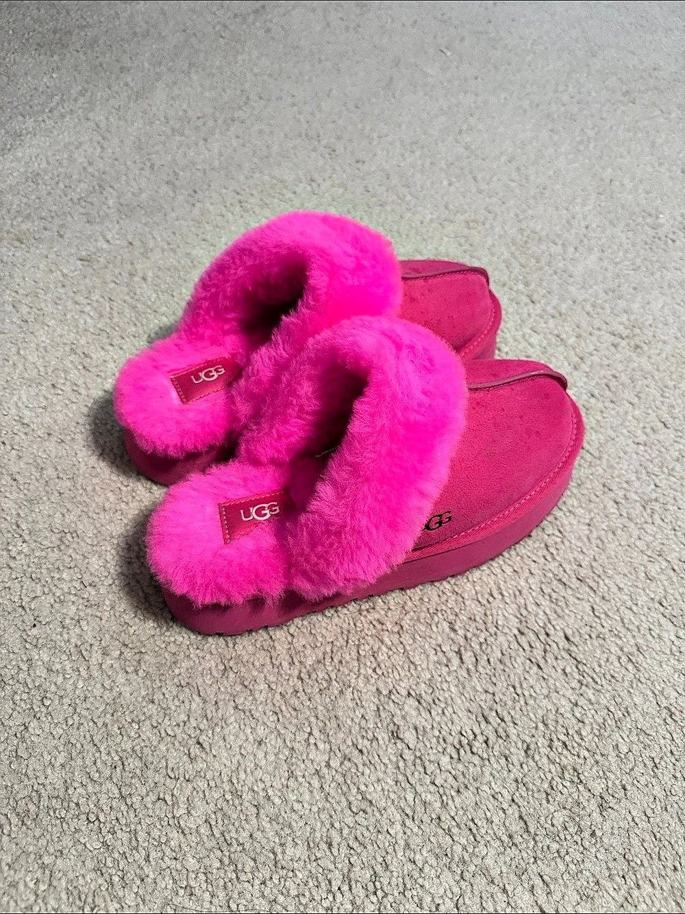 UGG Tazz Slipper Pink Platform Slippers